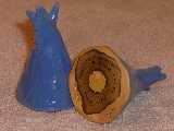 Teepee shakers glazed royal blue